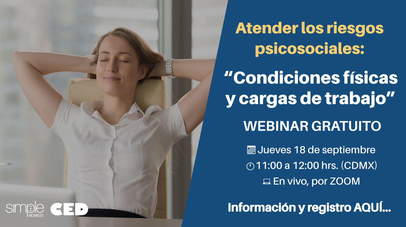 Atender los riesgos psicosociales: Condiciones físicas y cargas de trabajo