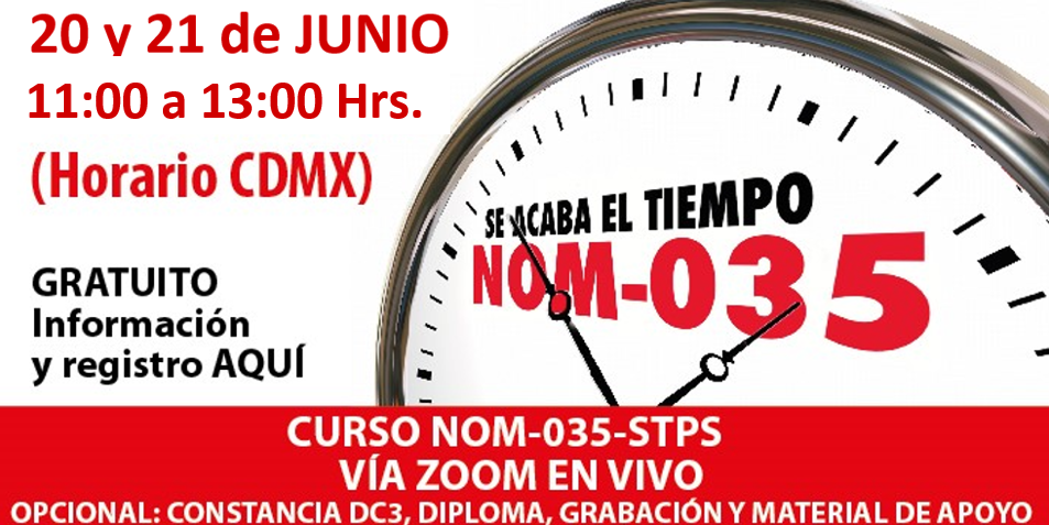 CURSO GRATUITO “NOM-035-STPS-2018” 