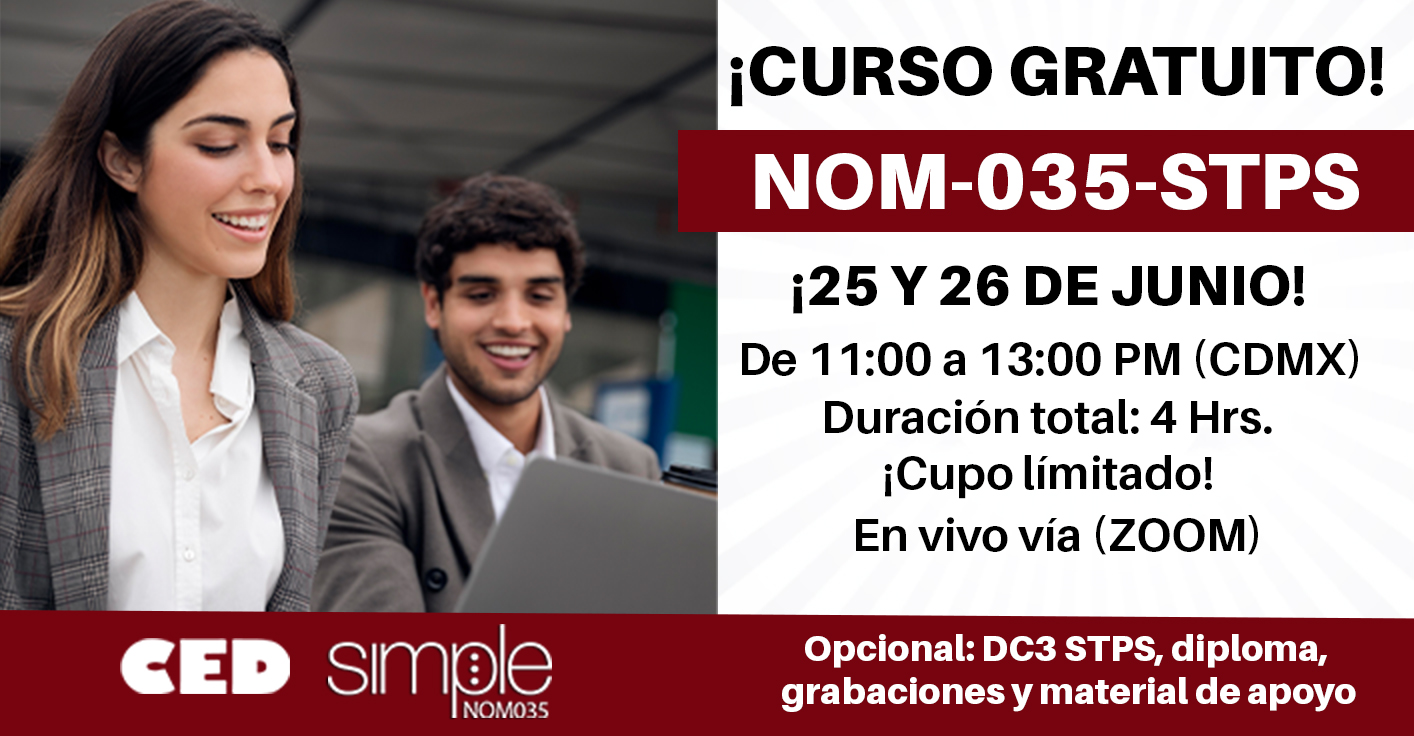 CURSO GRATUITO: NOM-035-STPS-2018