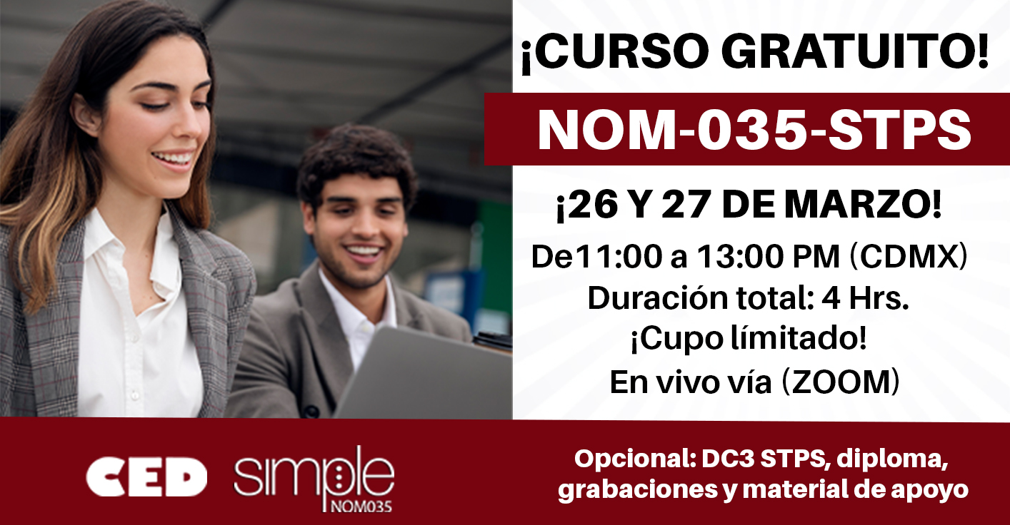 CURSO GRATUITO: NOM-035-STPS-2018