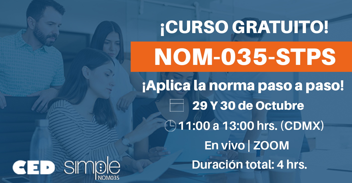CURSO GRATUITO: NOM-035-STPS-2018