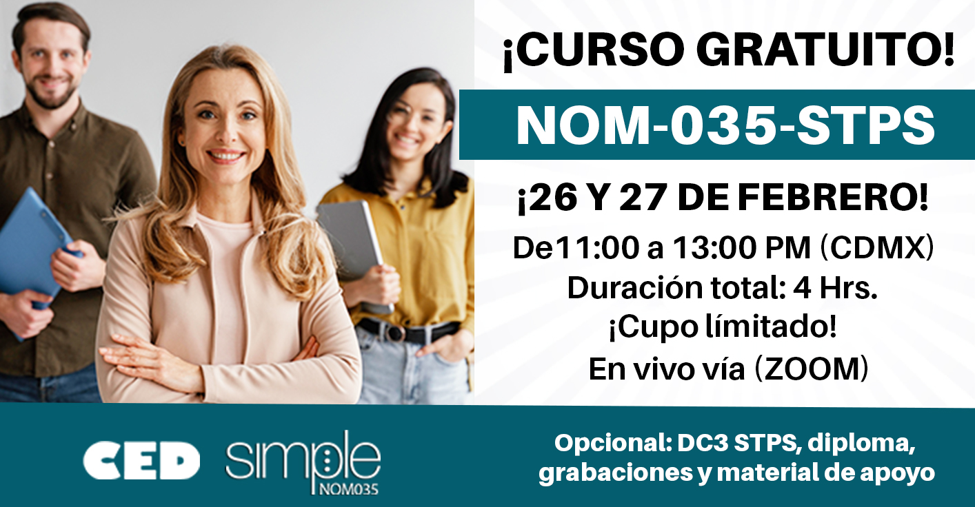 CURSO GRATUITO: NOM-035-STPS-2018