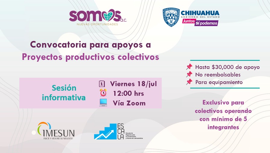 Plática informativa para la Convocatoria para apoyos a Proyectos productivos colectivos